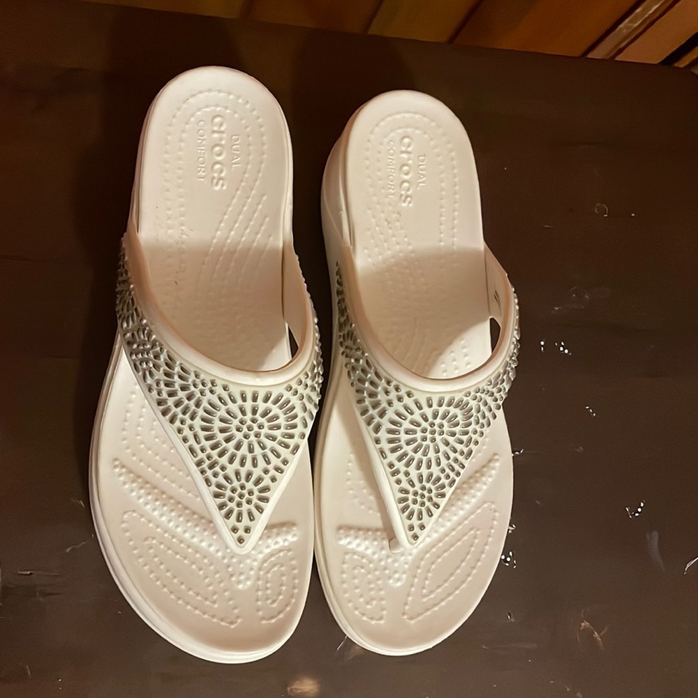 CROCS Wedge Flip Flops